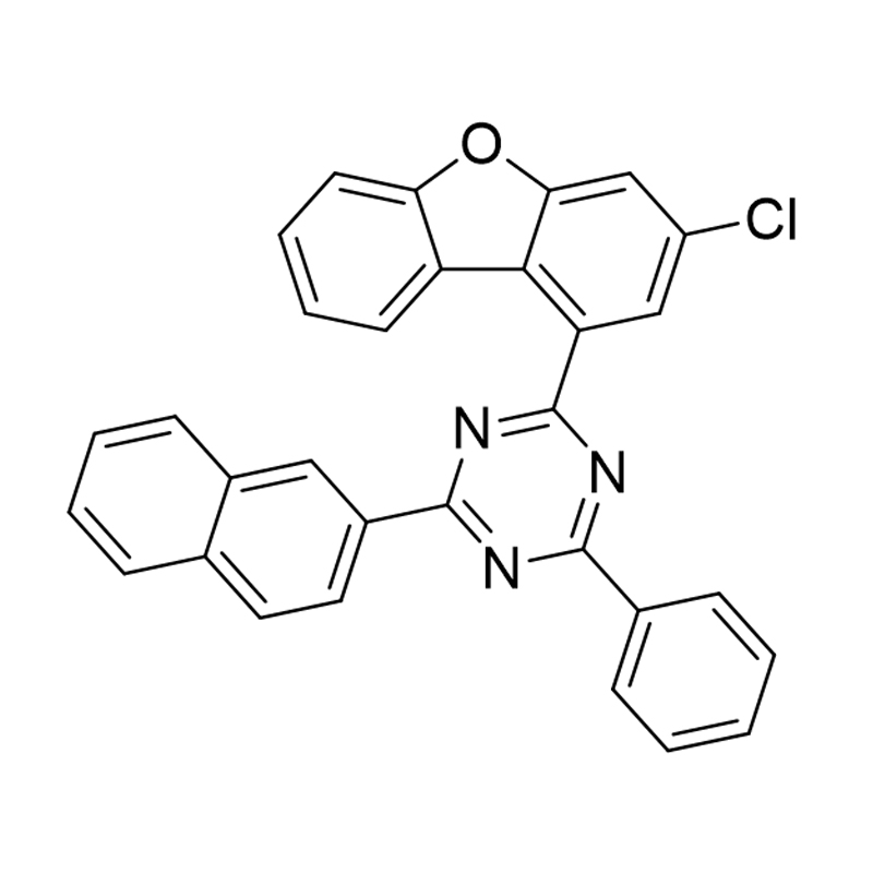 1,3,5-Triazin, 2-(3-kloro-1-dibenzofuranil)-4-(2-naftalenil)-6-fenil-